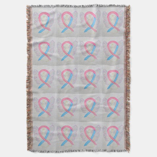 Couverture Ruban de sensibilisation au cancer du sein chez le (devant Vertical)