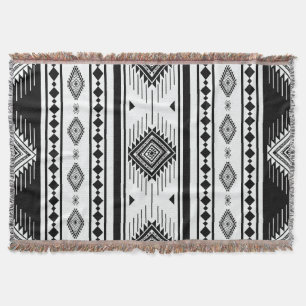 Couverture Rug de Boho tressé, géométrique tribale du Sud-Oue