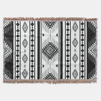 Couverture Rug de Boho tressé, géométrique tribale du Sud-Oue