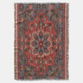 Couverture Rug floral oriental d'antiquité persane turque (devant Vertical)