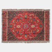 Couverture Rug perse rouge de Mashhad (Devant)