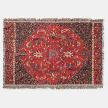 Rug perse rouge de Mashhad