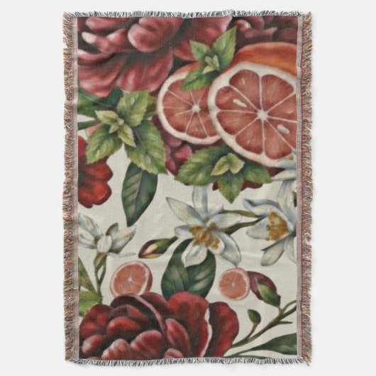 Couverture Rustic Citrus Floral summer (devant Vertical)