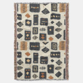 Couverture Rustic Mudcloth Geometric Pattern (2) (devant Vertical)