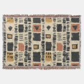 Couverture Rustic Mudcloth Geometric Pattern (3) (Devant)