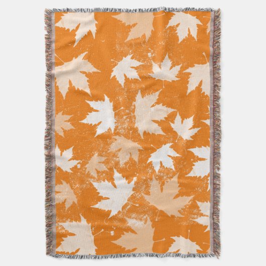 Couverture Rustique Automne Feuilles Motif (devant Vertical)