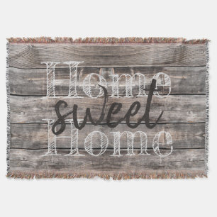 Couverture rustique chic MAISON SWEET HOME