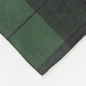 couverture rustique de pays d'ouatine noire verte (Coin)