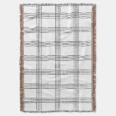 Couverture Rustique géométrique moderne minimaliste Plaid (devant Vertical)