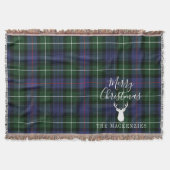 Couverture Rustique Tartan Clan MacKenzie Plaid (Devant)