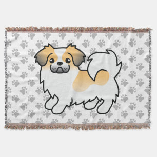 Couverture Sable Fawn Parti Couleur Tibétain Espagnol mignon