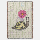 Couverture Sadie the Snail Throw Blanket (devant Vertical)