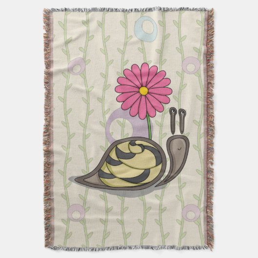 Couverture Sadie the Snail Throw Blanket (devant Vertical)