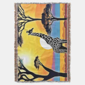 Couverture Safari Sunset: Giraffe's Embrace (devant Vertical)