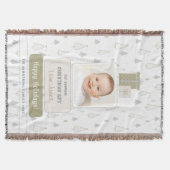 Couverture Sage Green Baby's 1st Photo Christmas (Devant)
