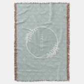 Couverture Sage Green Elegant Damask Personnalisé (devant Vertical)