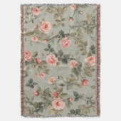 Couverture Sage Green Retro Maximalist Floral (devant Vertical)
