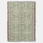 Couverture Sage Vert et Beige Moderne Impression (devant Vertical)