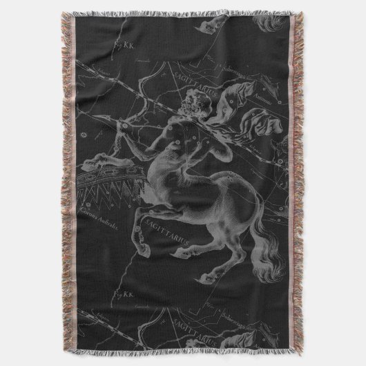 Couverture Sagittarius carte de constellation par Hevelius su (devant Vertical)