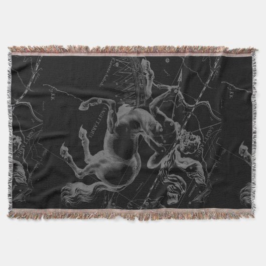 Couverture Sagittarius carte de constellation par Hevelius su (Devant)