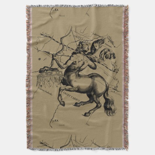 Couverture Sagittarius Constellation Hevelius 1690 Engraving (devant Vertical)