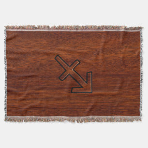 Couverture Sagittarius Zodiac Connexion Mahogany Style Bois