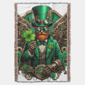 Couverture Saint Patrick's Day trèfle à vapeur (devant Vertical)
