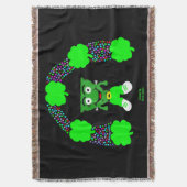 Couverture Saint Patrick's FrankenCheese Throw Blanket (devant Vertical)
