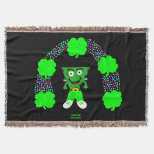 Couverture Saint Patrick's FrankenCheese Throw Blanket