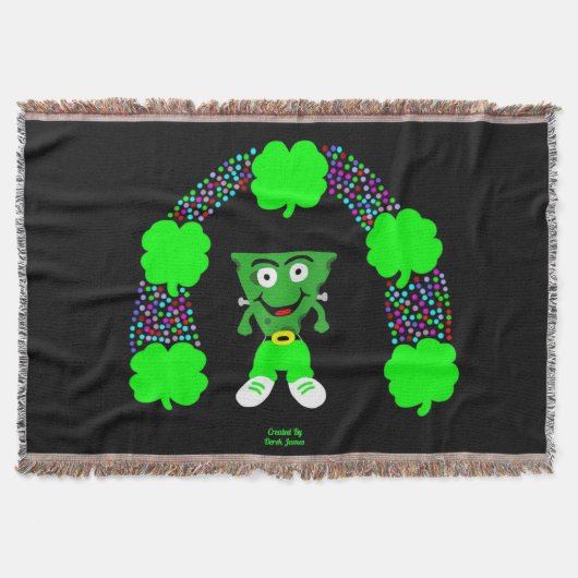 Couverture Saint Patrick's FrankenCheese Throw Blanket (Devant)