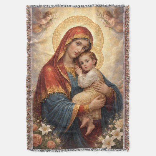 Couverture Sainte Mère de Dieu – Amour Divin & Protection´11 (devant Vertical)