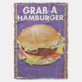Couverture Saisissez un Hamburger Affiche de nourriture vinta (devant Vertical)
