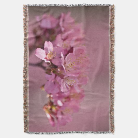 Couverture Sakura Cherry Blossoms Delicate Pink Bouquet (devant Vertical)