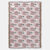 Couverture Sakura Rose Cherry Fleur Arbre Design (devant Vertical)