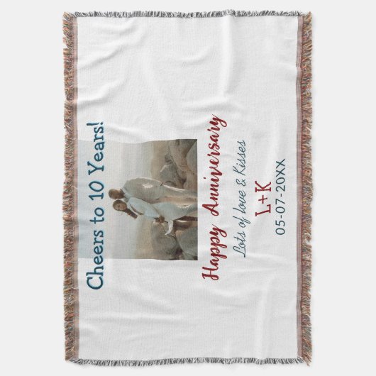 Couverture Salutations à 10 ans heureux anniversaire ajouter  (devant Vertical)