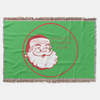 Couverture Santa HO HO HO No More Snow Cute Christmas