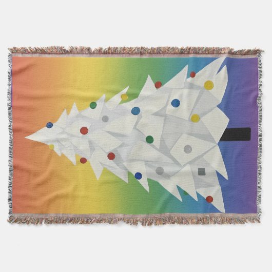 Couverture Sapin de Noël en origami blanc (Devant)