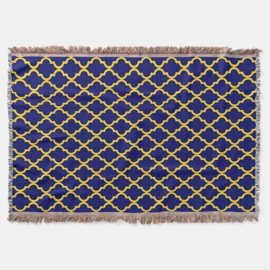Couverture Sapphire Sun : Bleu & Jaune Boho Elégance marocain (Devant)