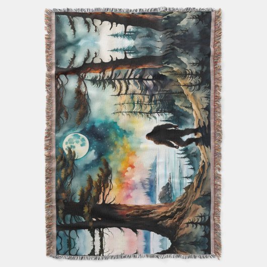 Couverture Sasquatch debout sous le clair de lune (devant Vertical)