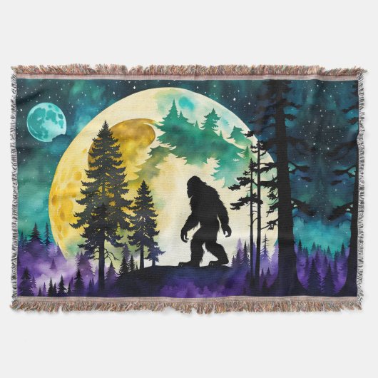 Couverture Sasquatch Pleine lune sur la montagne (Devant)