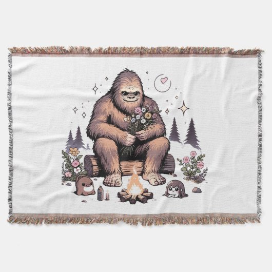 Couverture Sasquatch tenant des fleurs (Devant)