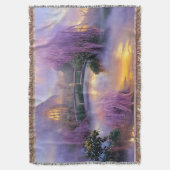 Couverture Saule rose au coucher du soleil près de l'étang (devant Vertical)