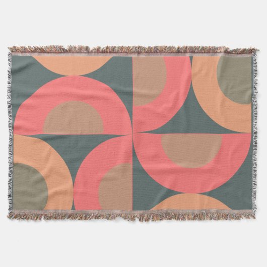 Couverture Saumon moderne du milieu du siècle et olive (Devant)