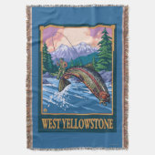 Couverture Scène de pêche de mouche - Yellowstone occidental (devant Vertical)