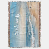 Couverture Scène de vacances Ocean Beach personnalisée (devant Vertical)