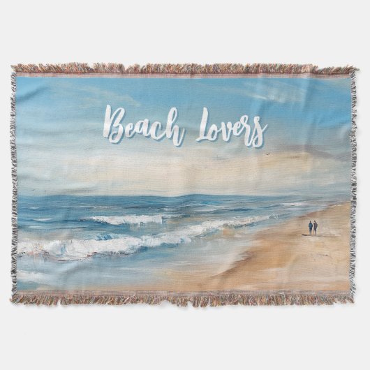 Couverture Scène de vacances Ocean Beach personnalisée (Devant)