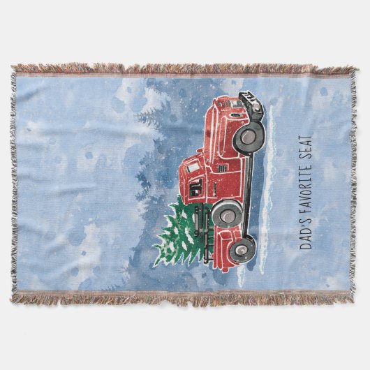 Couverture Scène vintage de camion de Noël (Devant)