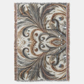 Couverture Schéma floral brillant avec pierre de gemme (devant Vertical)