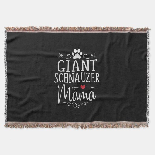Couverture schnauzer géant mama - amusant amant schnauzer cad (Devant)