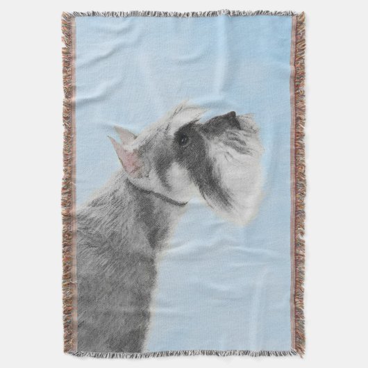 Couverture Schnauzer (Giant, Standard) Peinture - Chien Art (devant Vertical)